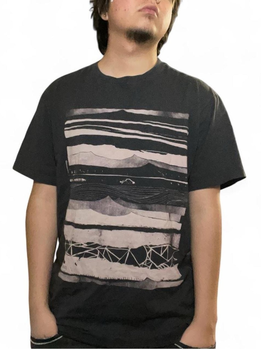 Quiksilver Youth XL Black 100% Organic Cotton Graphic T-Shirt